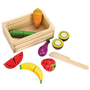 야채 과일 원목 세트(음식 모형 소꿉놀이 장난감)