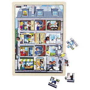 NATHAN 듀오 밑그림 퍼즐 (다세대주택)