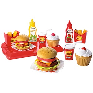 햄버거 식사모형 (음식 모형 소꿉놀이 장난감)