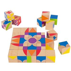 EDUCO 모자이크 패턴 큐브 블록